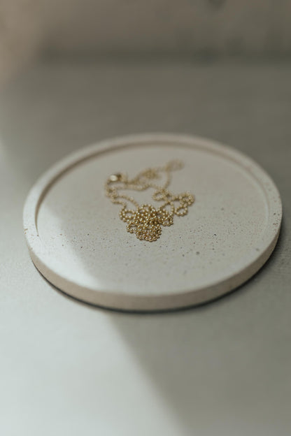 Colar Choker De Bolinha Dourado