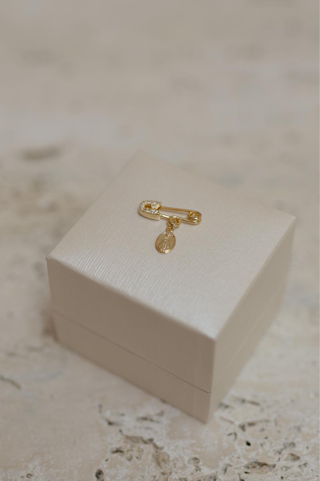 Alfinete Batizado Nossa Senhora Aparecida Dourado