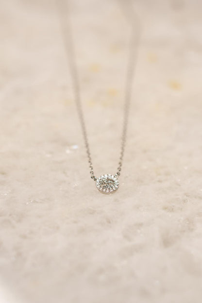 Colar Árvore da Vida Moissanite Prata 925 Ródio Branco