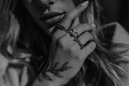 Anel Gota Turmalina Light Prata 925 Ródio Branco