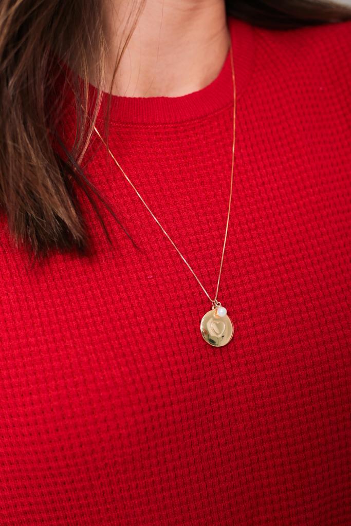 Colar Relicário Afeto com Foto Dourado