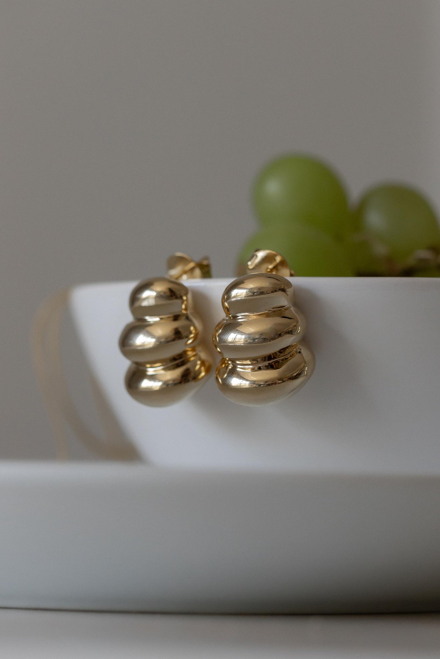 Brinco Gomos Eletroformação Dourado
