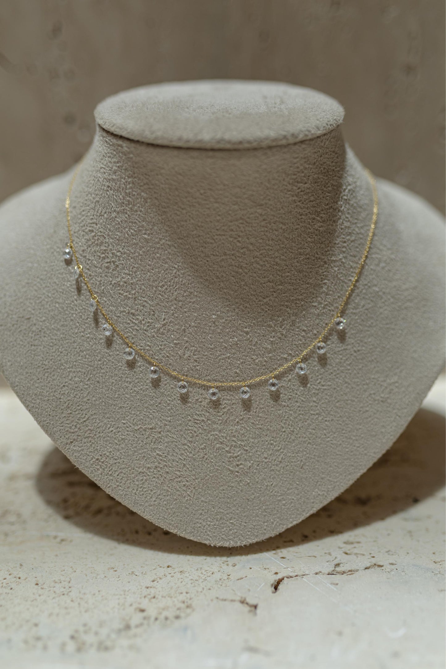 Colar Choker Zircônias Cristal Prata 925