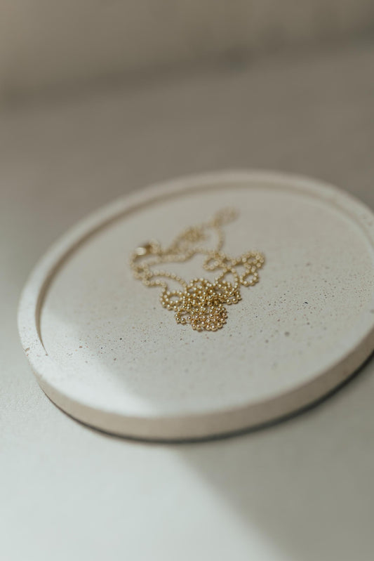 Colar Choker De Bolinha Dourado