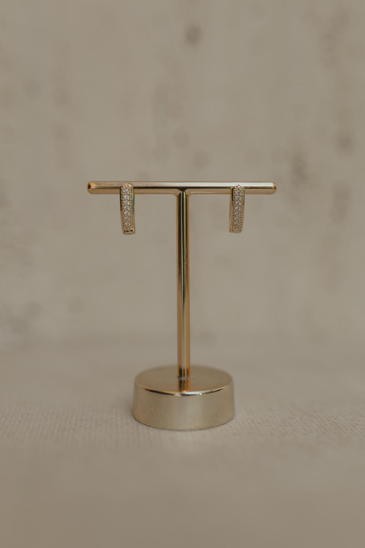 Brinco Argola Cravejada Dourado