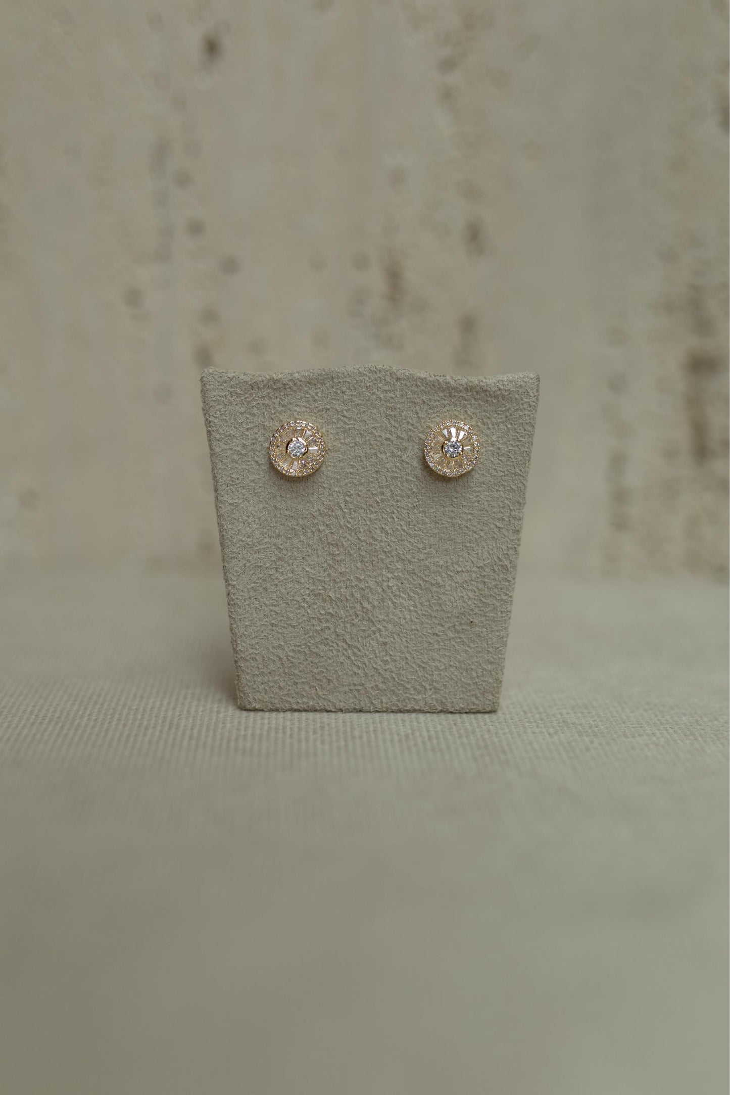 Brinco Pizza Cristal Dourado