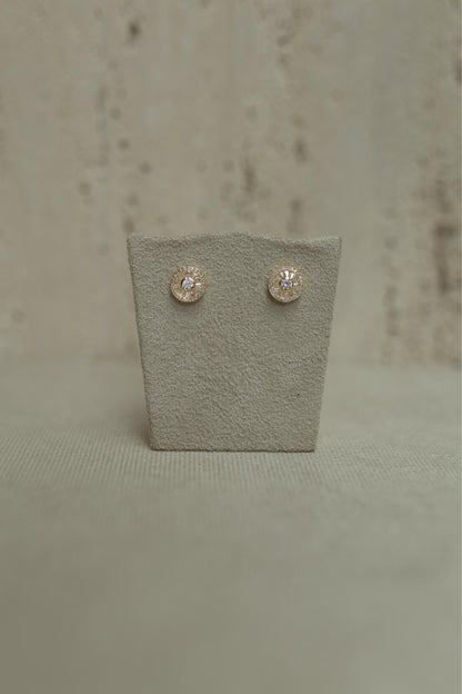 Brinco Pizza Cristal Dourado