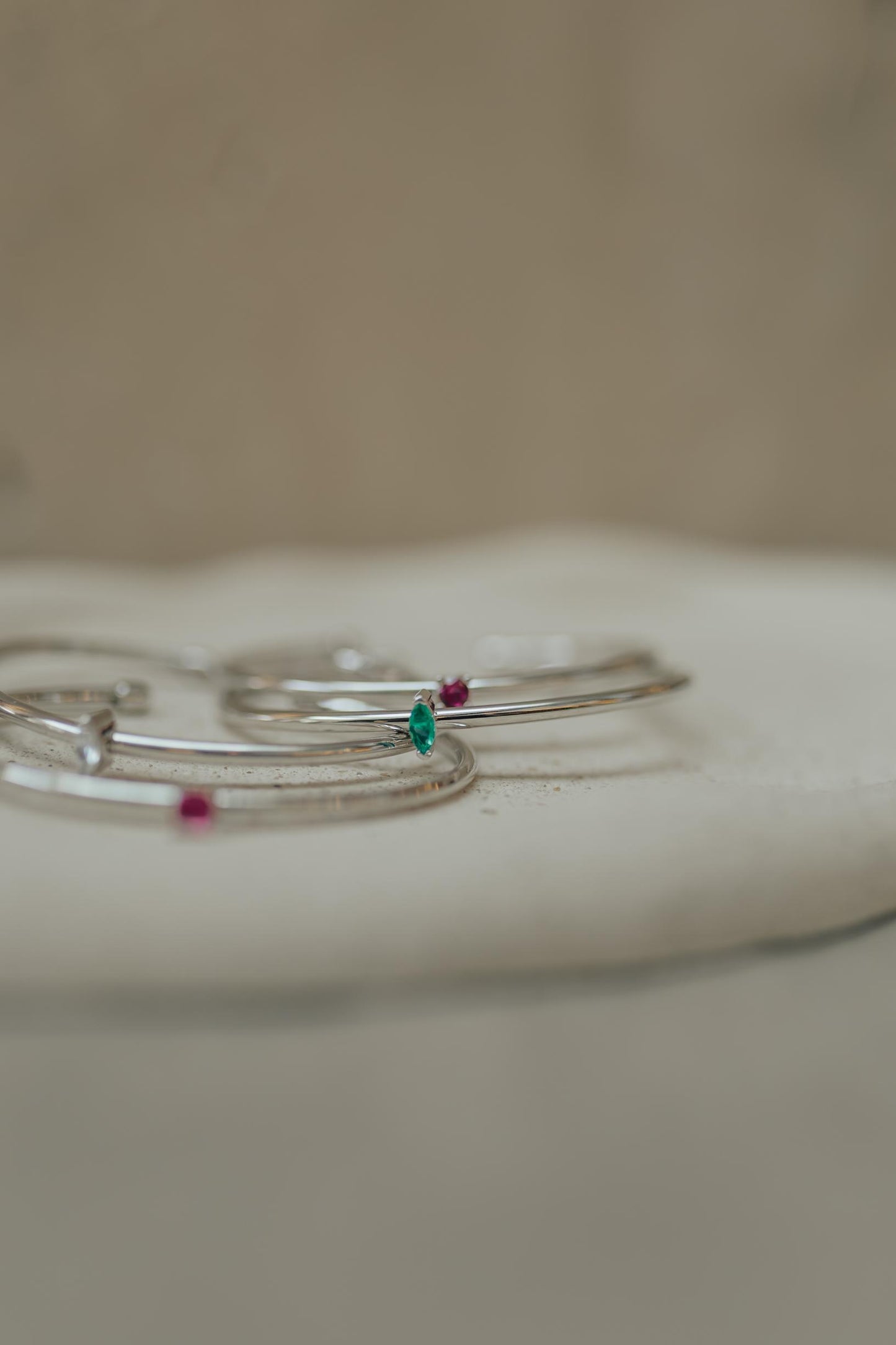 Bracelete Zircônia Ródio Branco