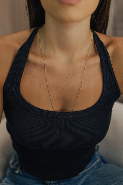 Colar Longo Bolinhas Dourado