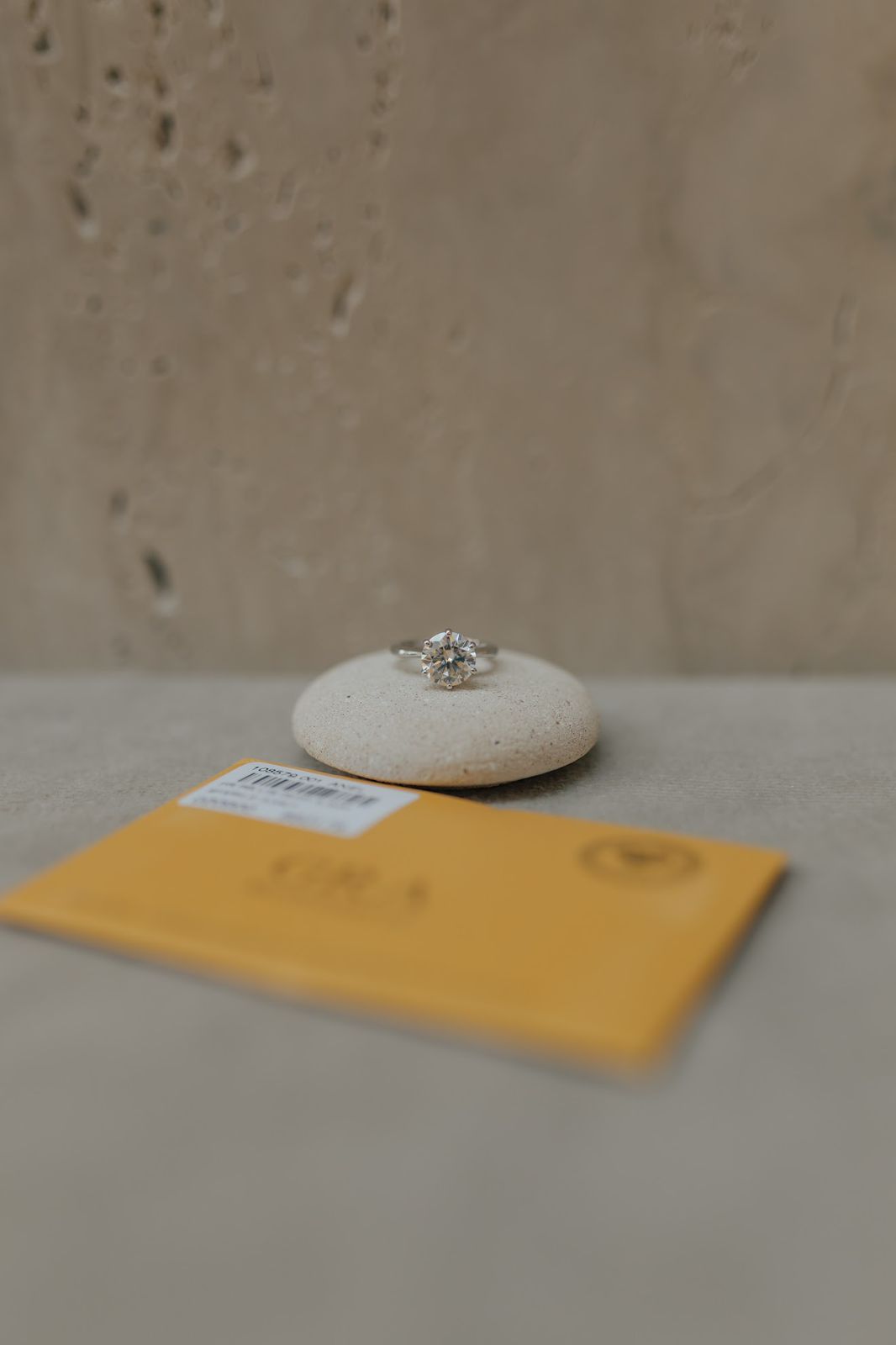 Anel Solitário Glam 9.5mm Moissanite Prata 925 Ródio Branco
