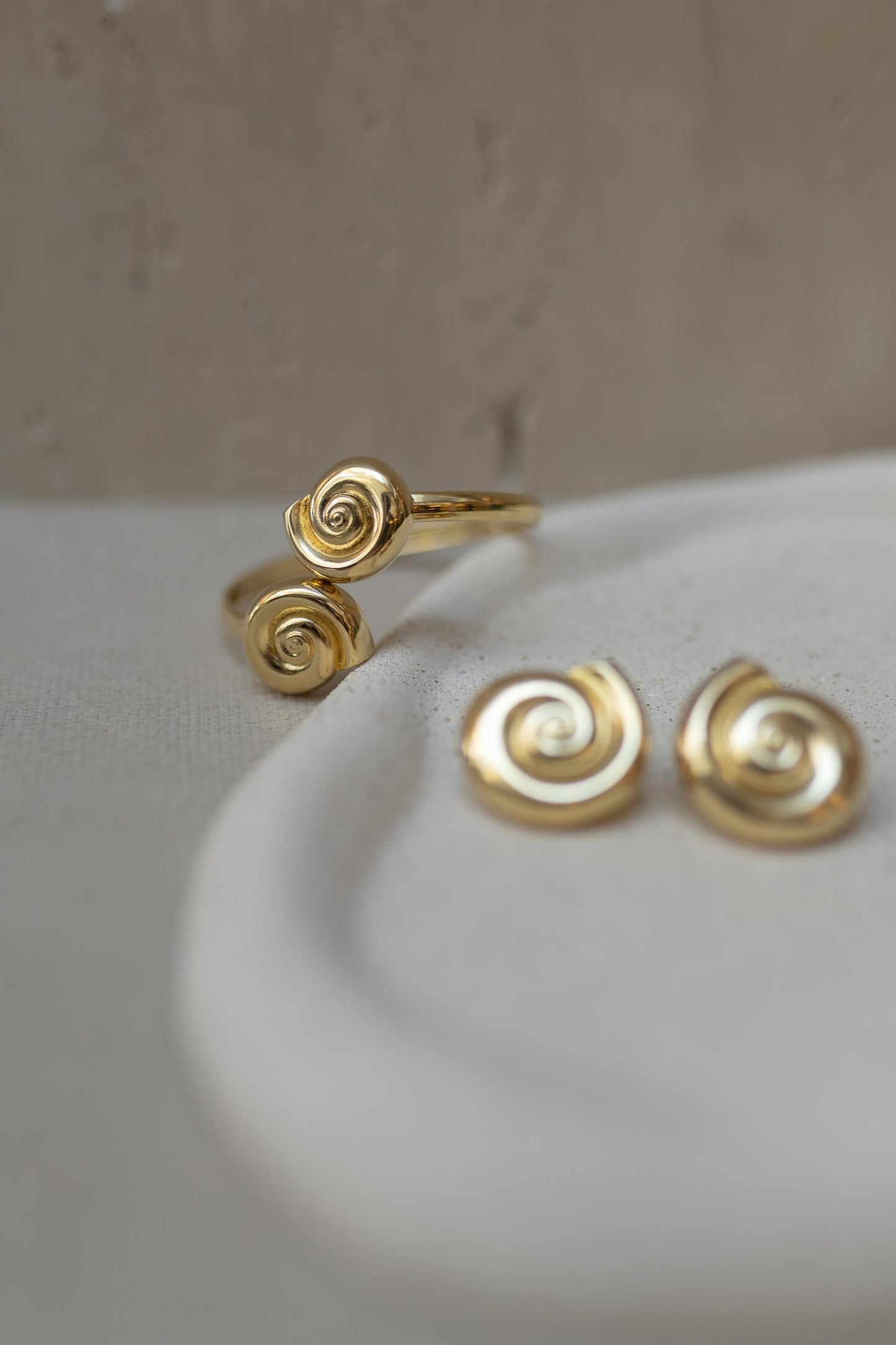 Bracelete Caracol Dourado