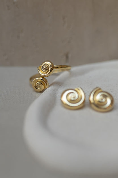 Bracelete Caracol Dourado