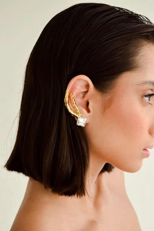 Brinco Ear Cuff Pétala Mix de Banhos