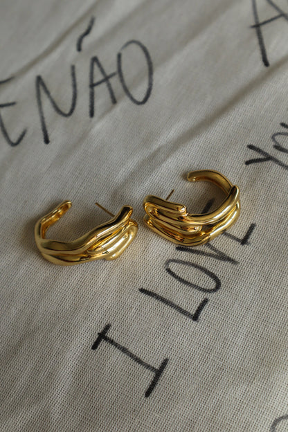 Brinco Argola Poésie Dourado