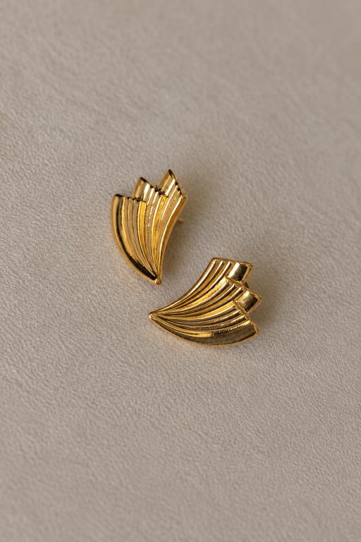 Brinco Leque Dourado