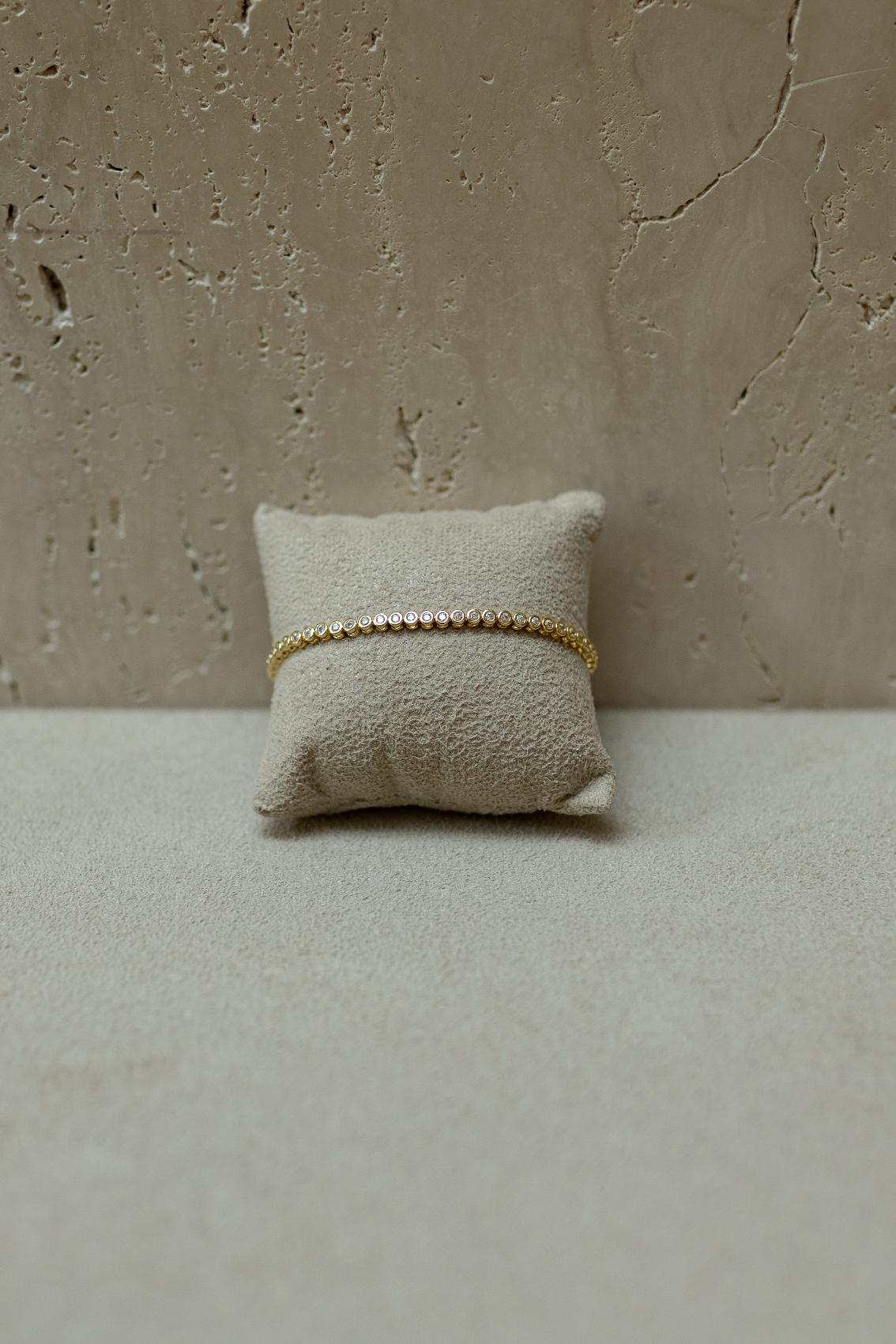 Pulseira Riviera Confete Dourado