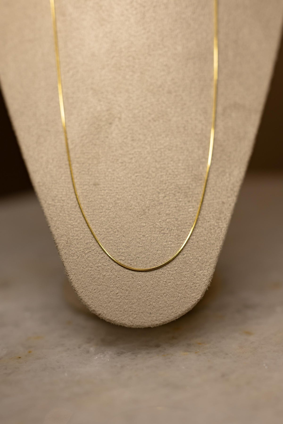 Colar  Longo Snake 1mm Dourado