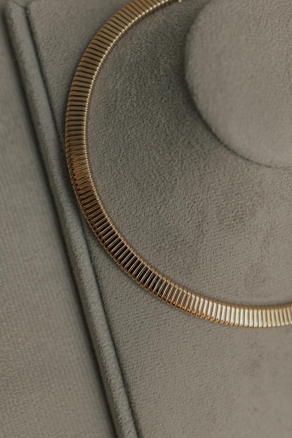 Choker Snake Flat Slim Dourado