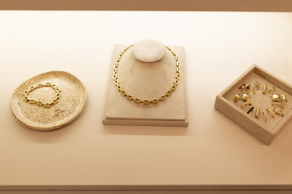 Colar Choker de Elos Dourado