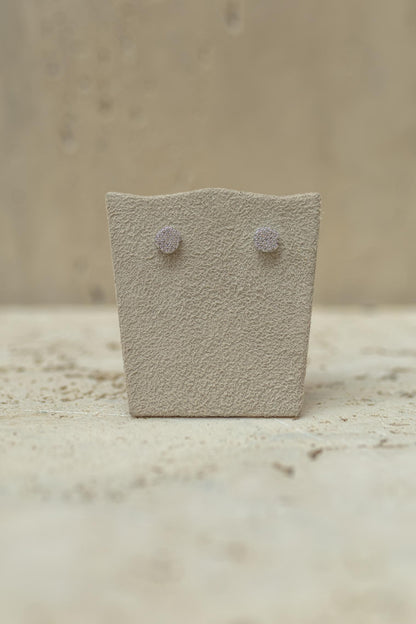 Brinco Orgânico Cravejado Ródio Branco M