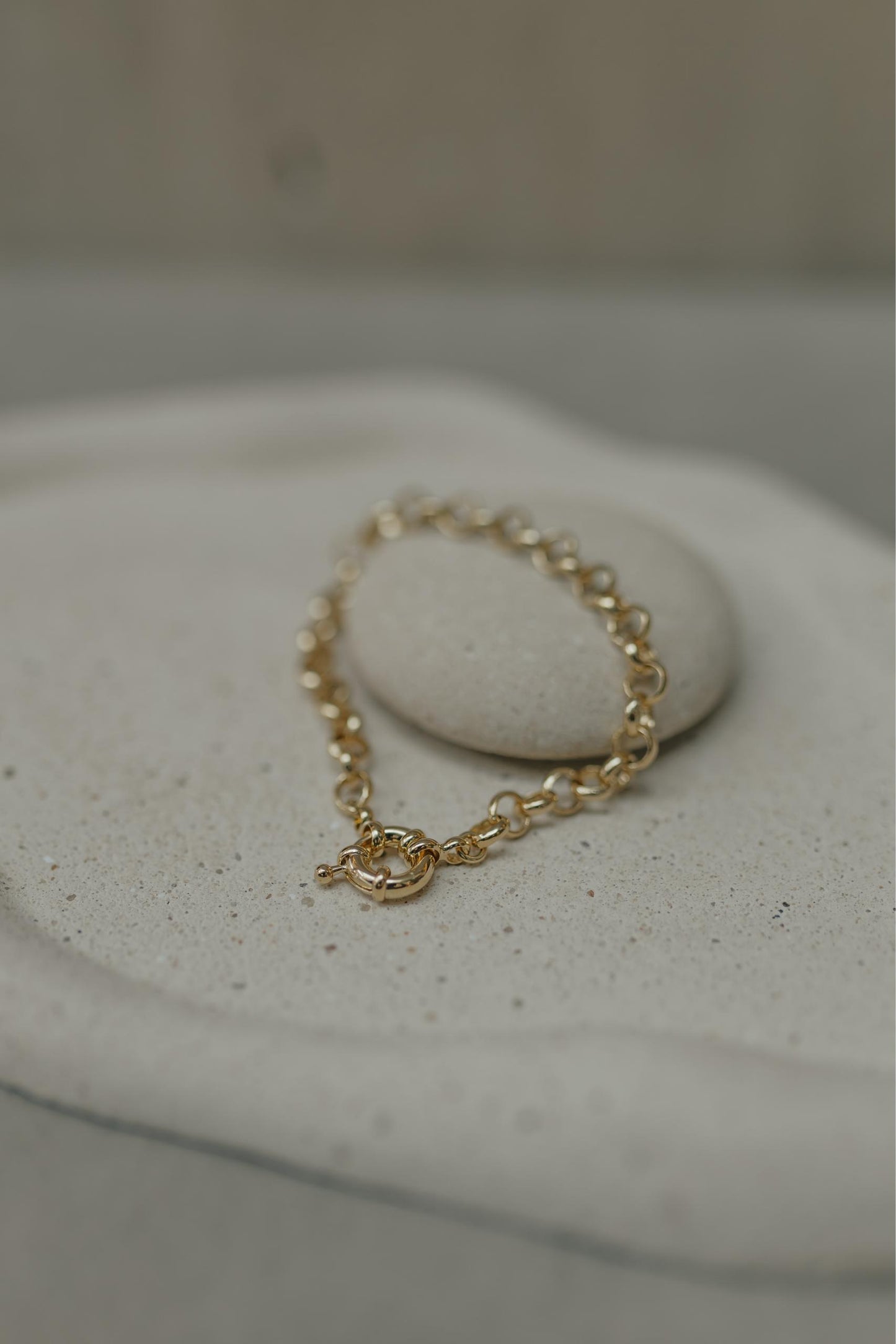 Pulseira Elos Português Dourado