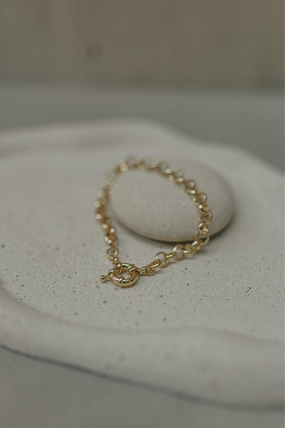 Pulseira Elos Português Dourado