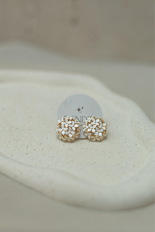 Brinco Buquê Margarida Dourado