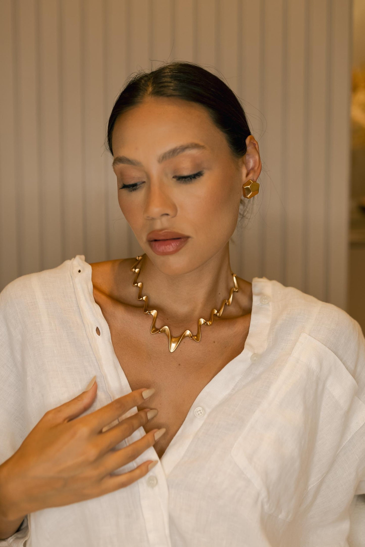 Brinco Fosco Dourado