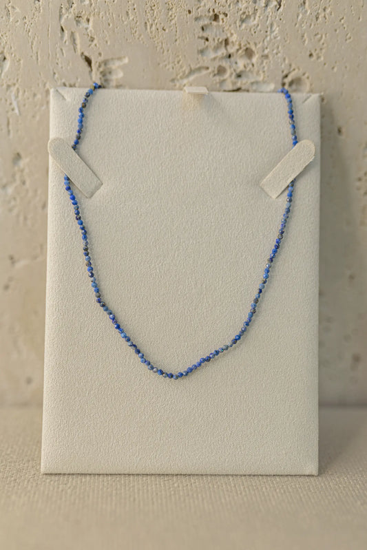 Colar Choker Sodalita Dourado