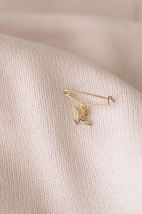 Alfinete Batizado Espírito Santo Dourado