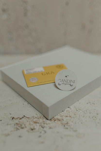 Brinco Flor Moissanite Prata 925 Ródio Branco