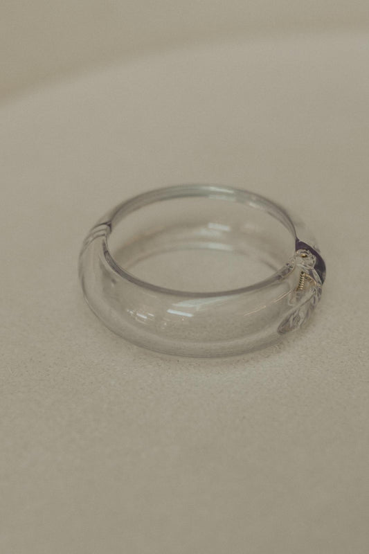 Bracelete Maxi Acrílico Transparente