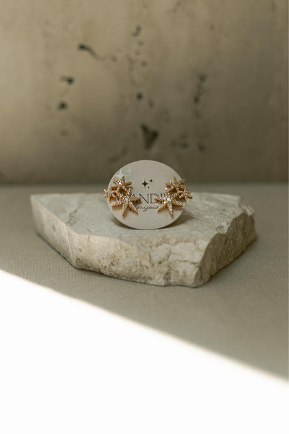 Brinco Ear Cuff Star Dourado