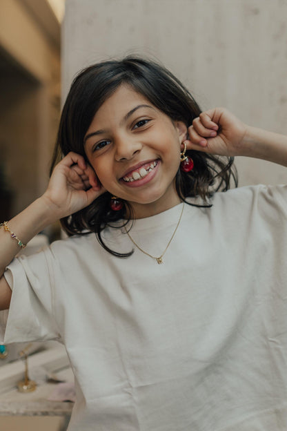 Colar Escapulário Infantil Clássico Dourado