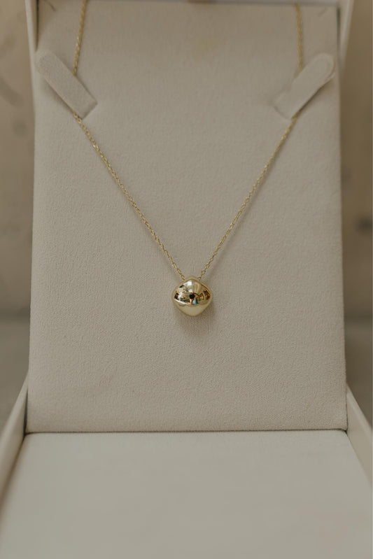 Colar Pingente Orgânico Quadrado Liso Dourado