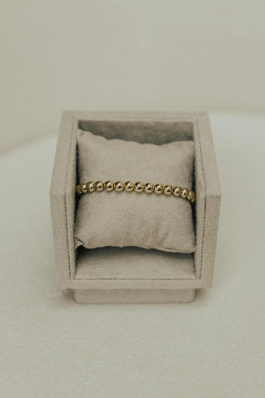 Pulseira de Bolas Dourado