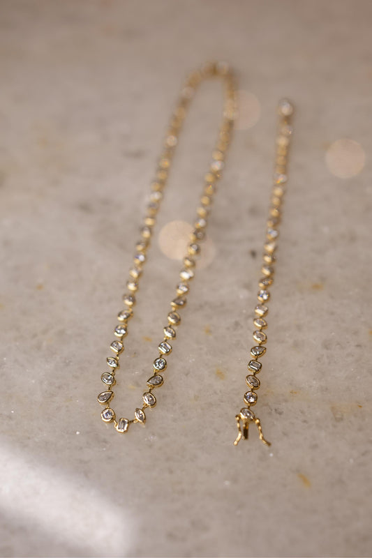 Pulseira Formas Cravação Inglesa Dourado