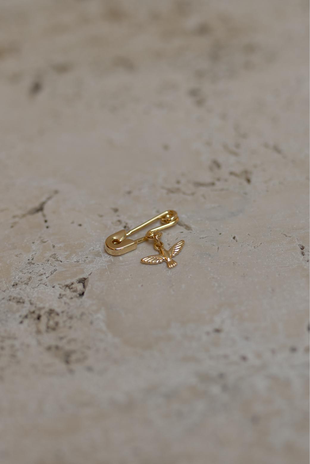 Alfinete Batizado Espírito Santo Dourado