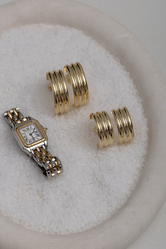 Brinco Argola Maxi Listrada Dourado