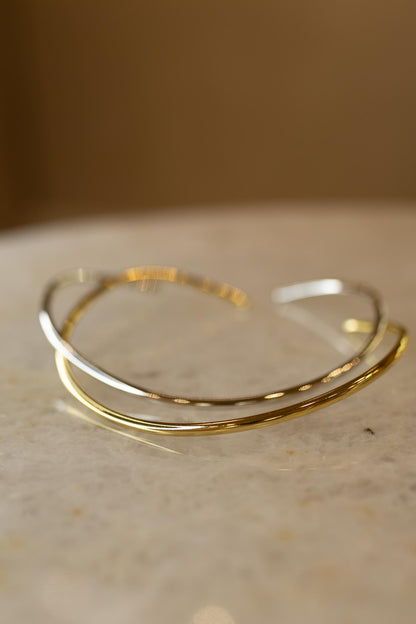 Choker Aro Tubo Liso Dourado