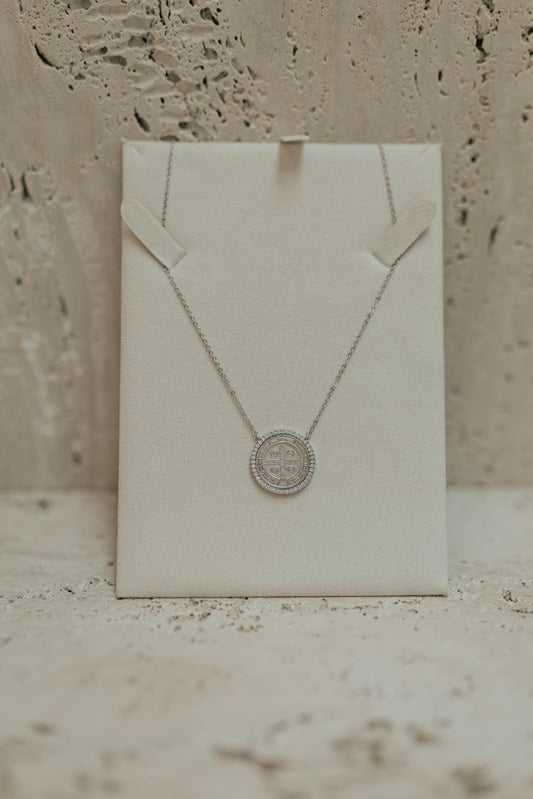 Colar São Bento Prata 925 Ródio Branco