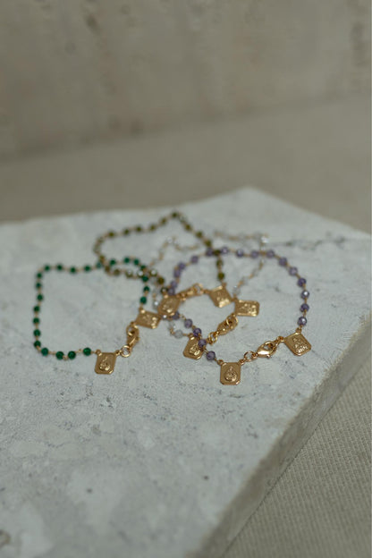 Pulseira de Escapulário Tradicional Dourado