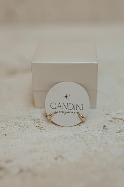 Brinco Argola Mini Canoa Dourado