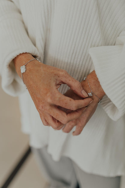 Pulseira Olho Grego Prata 925 Ródio Branco