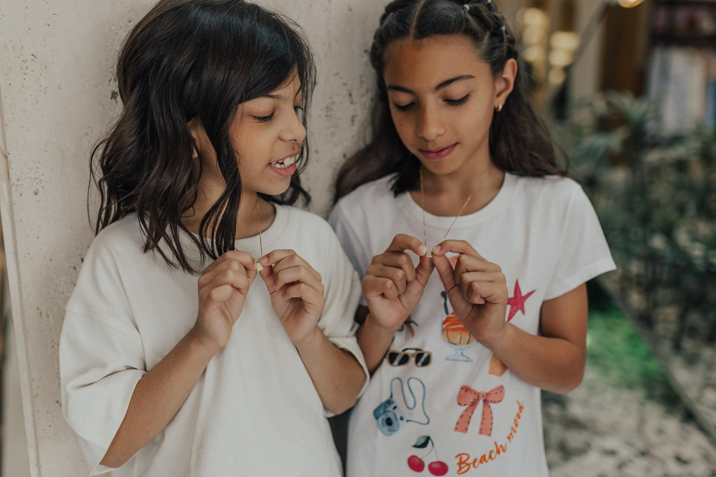 Colar Escapulário Infantil Clássico Dourado