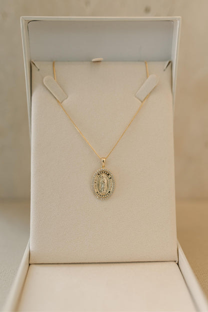 Colar Nossa Senhora de Guadalupe Dourado