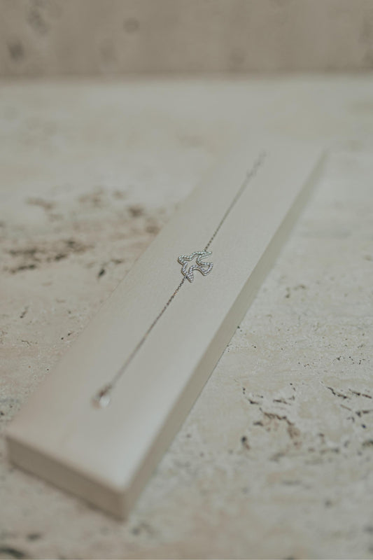 Pulseira Espírito Santo Cravejado Prata 925