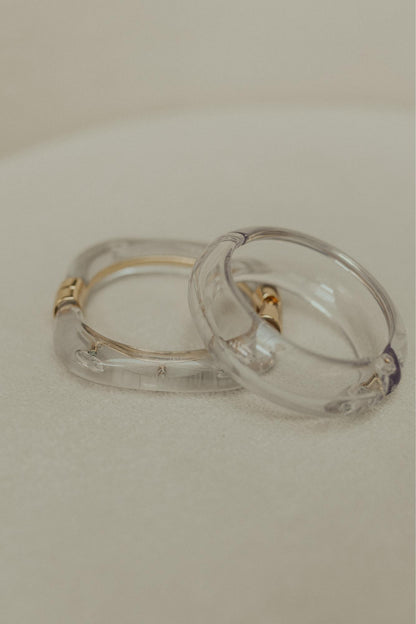 Bracelete Maxi Acrílico Transparente