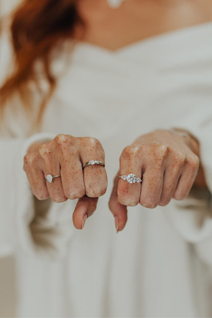 Anel Solitário Princesa Prata 925 Ródio Branco