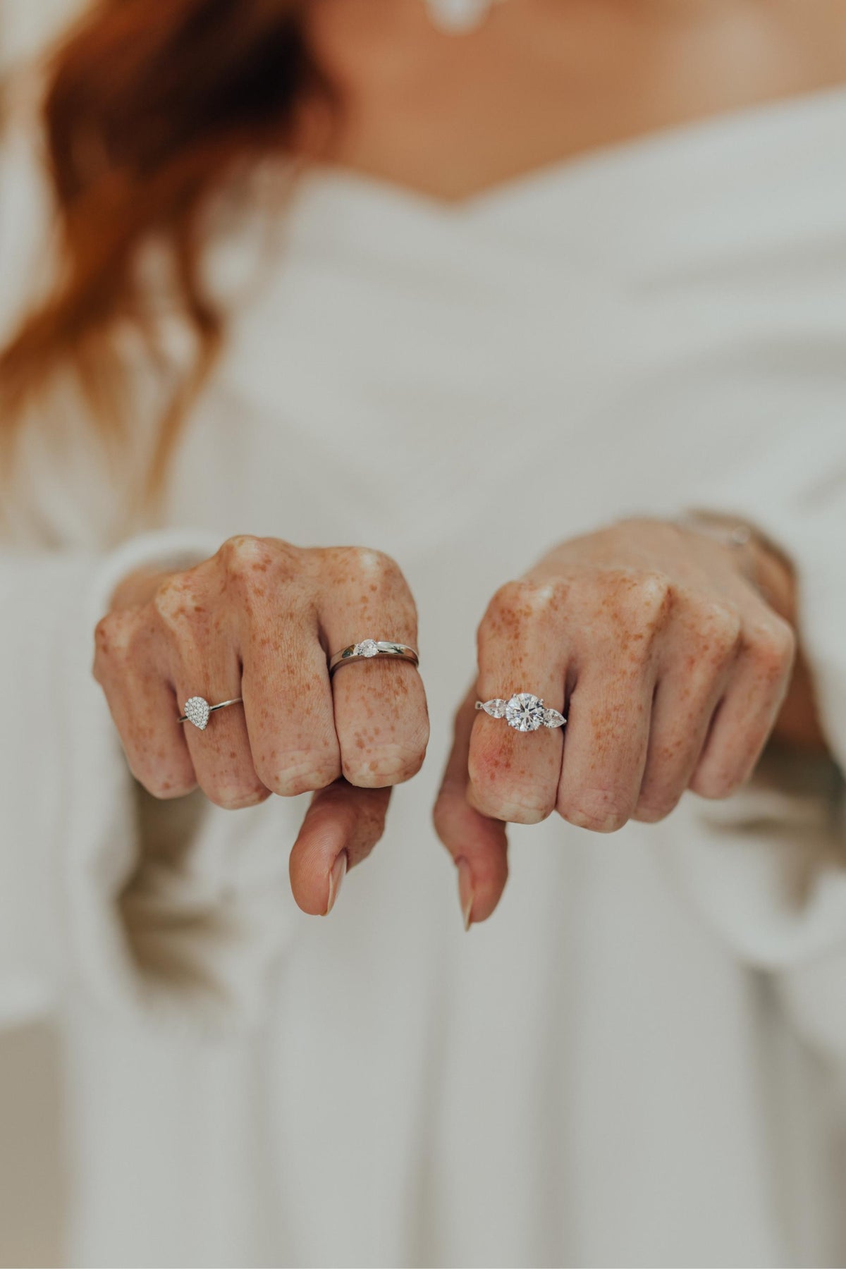 Anel Solitário Princesa Prata 925 Ródio Branco